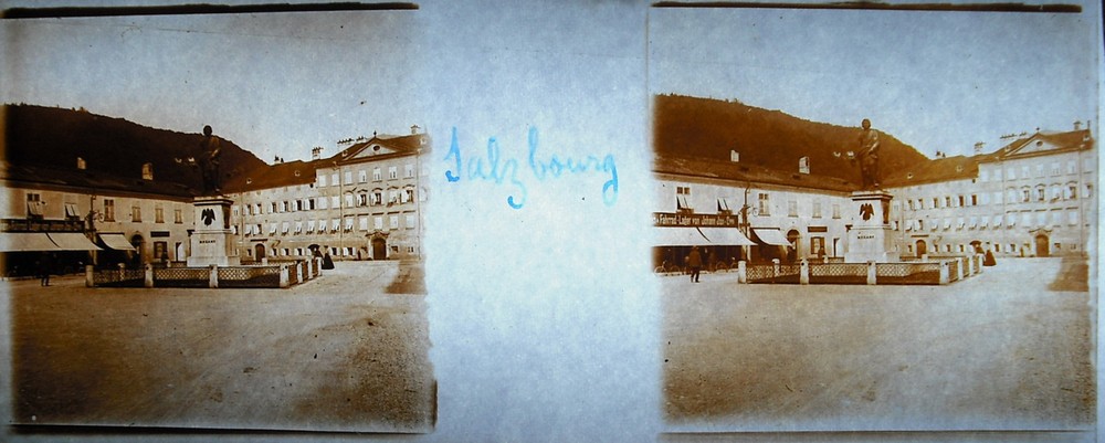 Stereoscopic Photography Austria Salzburg One Place Circa 1904 Salzburg