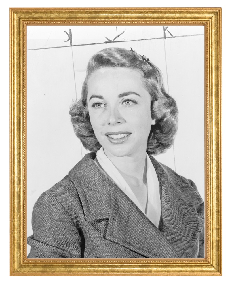 Dr. Joyce Brothers Photograph in a Aged Gold Frame