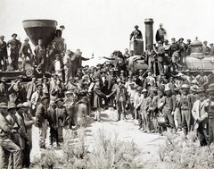 East West shaking hands 1869 photograph by Andrew 11×14 Photograph Print 11″x14″