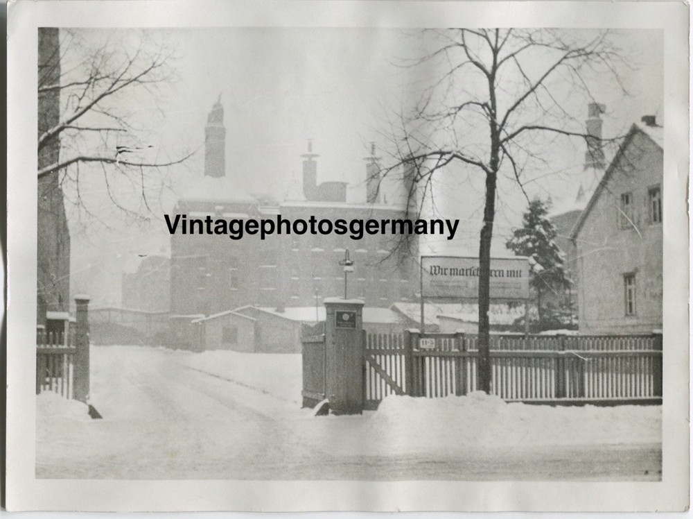 Z6014 Photo 1943 Berlin Schultheiss Brewery Factory Beer Administration Sign