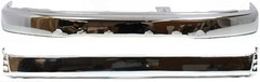 Front & Rear Bumper Chrome Steel Direct Replacement Compatible with 1999-2002 To