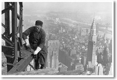 Steel Worker on Empire State Building 1930 – NYC New York City – NEW POSTER