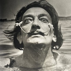 Jean Dieuzaide Photography “DALI in the WATER, 1953” B&W SALVADOR DAVI PORTRAIT