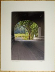 Tom Adams Photography Harris Covered Bridge Summer Oregon Matted Photo 11X14