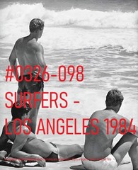 VINTAGE MALE PORTRAIT #0326-098- surfers series-surfers 1984 LA. B&W FreeShipUSA