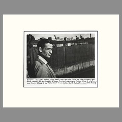Jack Kerouac, Staten Island Ferry Dock, 1953-Allen Ginsberg Photo, Matted Print