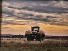 Tractor Photograph Authentic Barn Wood Frame 4×6 Farmer Texas Nature Sunset Art