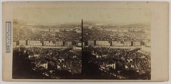 France Panorama Of Lyon C1860 Photo Stereo Vintage Album P48T1n1