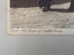 Lehnert and Landrock Antique Photo «The Mosque of Saghry Bardy» w/ Matt