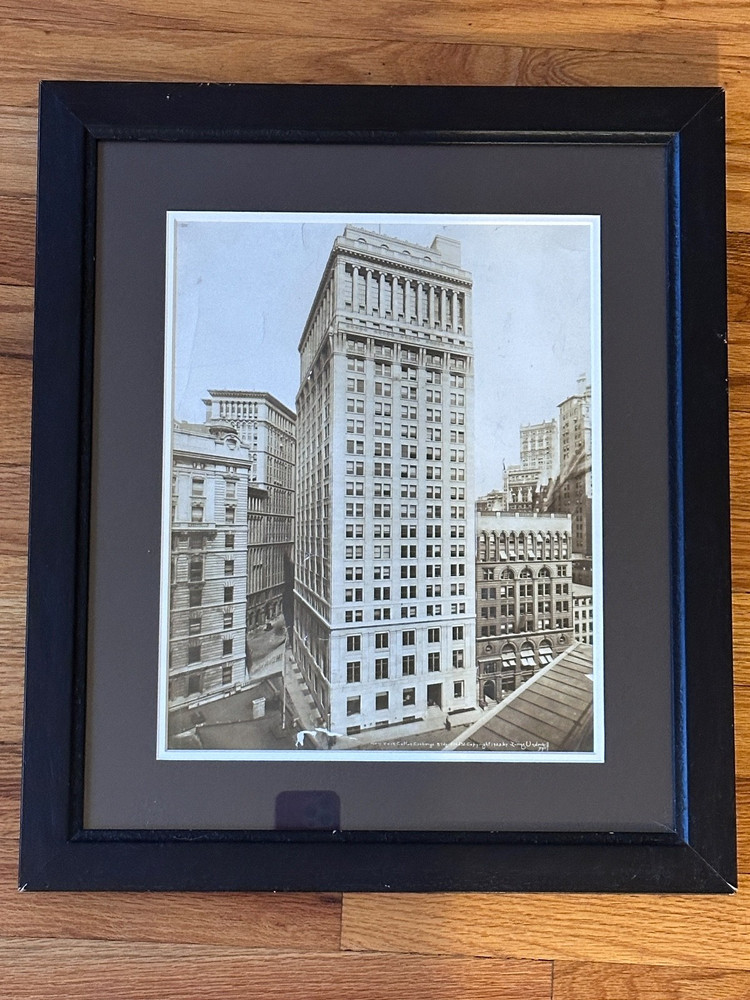c1923 IRVING UNDERHILL GELATIN PRINT THE COTTON EXCHANGE BUILDING NYC Photograph