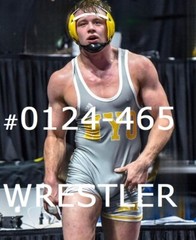 MALE PORTRAIT #0124-465-athletes series -wrestler series – free shipping usa