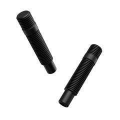 20pcs Black Wheel Stud Conversion – 14×1.25 to 12×1.5, 62mm (2.5 inch) Total …