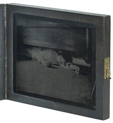 VIK MUNIZ ‘Under the Bed’ SIGNED Ambrotype Photograph from ‘Clayton Days’ Framed