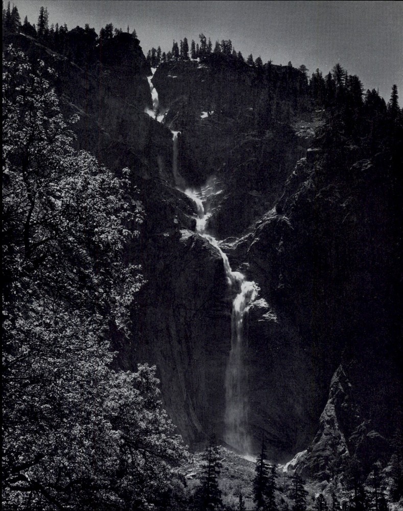 1959 Ansel Adams Yosemite Valley National Park Waterfalls Art Photo