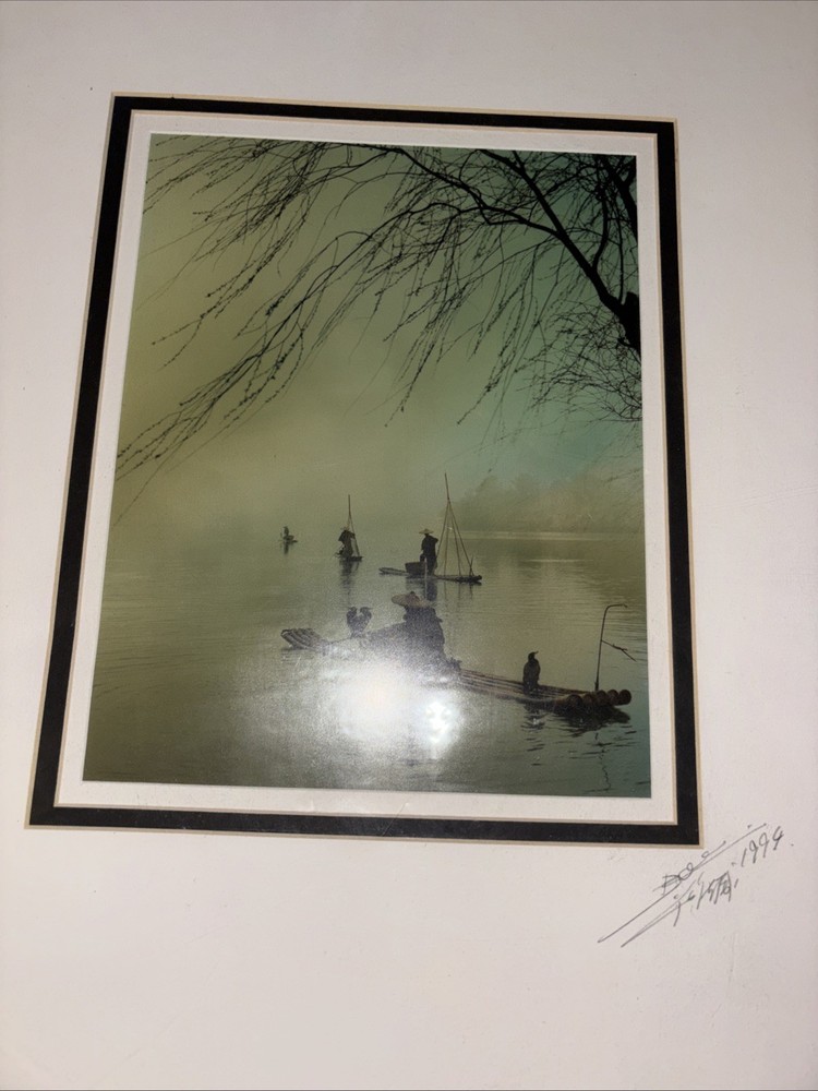 Four Boats, Hunan, 1984 Photography By Don Hong Oai Signed