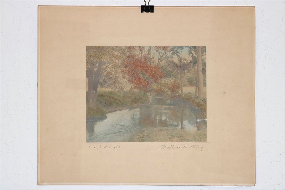 Wallace Nutting (1861-1941) Bay’s Delight, Hand-Tinted Pictorial Landscape Photo