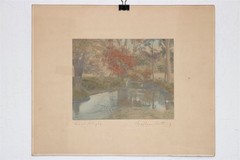 Wallace Nutting (1861-1941) Bay’s Delight, Hand-Tinted Pictorial Landscape Photo