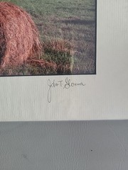 Photography Print By John T Slonina Matted 8×10 Round Hay Bales In A Field