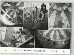 39915923 – Moto Rodeo Rychters Circus Death Bullet CSSR Advertising Motorcycle