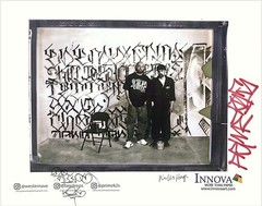 L.A. Graffiti Artists «Big Sleeps» and » Prime» Hand Signed Photo by Jim McHugh