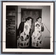 Men Wearing Actresses Star Aprons – Sophia Loren 1960s – Photo 6x6cm