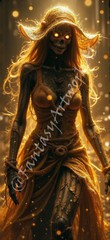 Halloween Scarecrow – Digital Image Phone Background AI Art, 10 images – #12