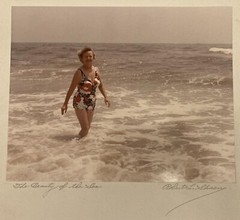 1972 «Beauty Of The Sea» Middle Aged Woman In Bathing Suit Photo Robert L Shaen