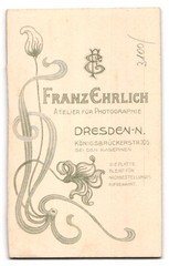 Photograph Franz Ehrlich, Dresden-N., Königsbrückerstraße 105, soldier in Unifor