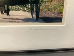 Bill Coleman Amish Photograph Signed & Matted