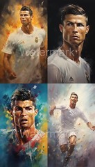 Cristiano Ronaldo Digital Poster Wall Art High Quality Stunning Illustration CR7
