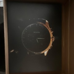 Wristwatch photo printed on canvas.