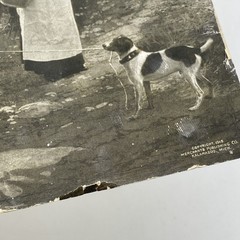 Merchants Publishing Kalamazoo Every Little Helps 1915 Antique Woman Cow Dog