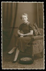 Berlin 1930s – Pretty Blonde Woman in Portrait – Photo Postcard 9x14cm