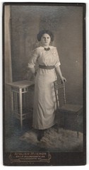 Photography Atelier Mignon, Berlin, Belle Alliance Street 26, Young Woman in Schlic