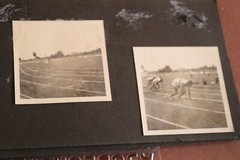 Reste eines Albums 55 Fotos – Soldaten, Ärzte, OP, Pimpfe, Badegäste, Sport usw.
