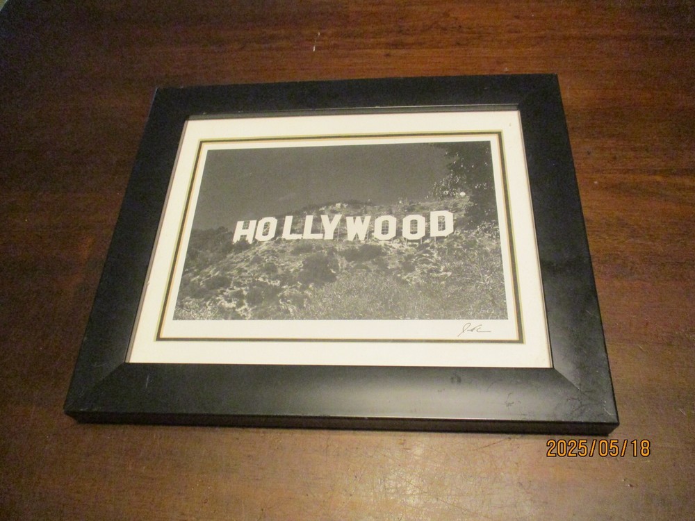 HOLLYWOOD SIGN FRAMED SIGNATURE SERIES BY JESSE KALISHER GALLERY 12 X 10»