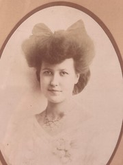 Rare Large Portrait Young Girl Late 19th Century G. L. Arlaud Geneva Switzerland