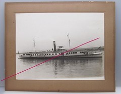 Principele Carol Paddle Steamer Historic Unique Large Photo on Cardboard 1931