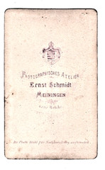 Vintage CDV Photo Circa 1875, 2 Pretty Children, Girls in Beautiful Clothes, Meiningen