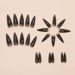 Press on Nails Extremely Long, Stiletto Halloween Black 3D Aura Cool Y2K Gothic…