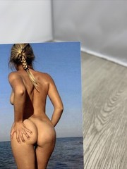 Contemporary Pinup Girl 4×6 Photo – Fine Art Risqué Color Print – Blonde Model