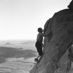 Photo Print On Silver Paper ALPINISM In Algeria 1950 Size 30X30Cm