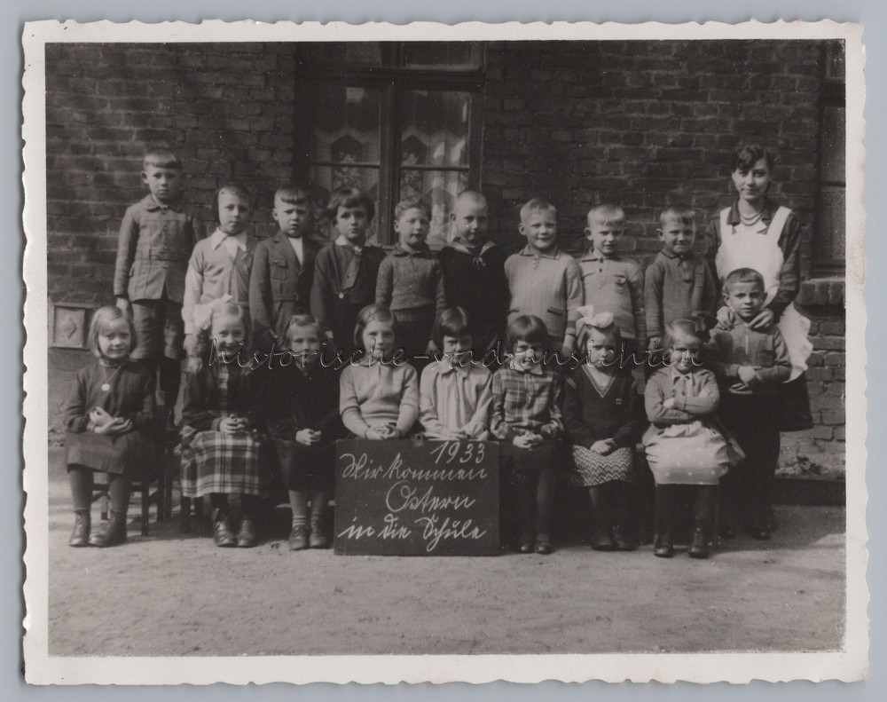 Enrollment ‘We’re Coming to School Easter 1933’ – Vintage Photo 1930s