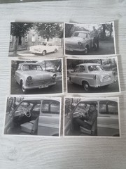6 x old GDR photo with Trabant, interior shots (2)