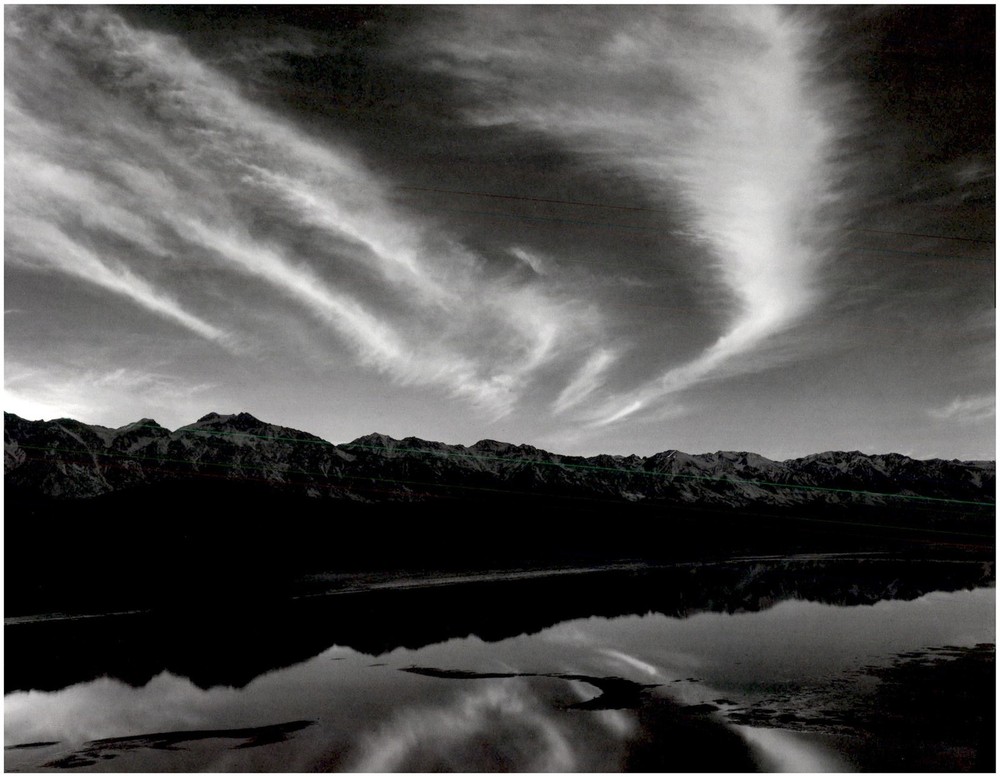 1962 1990s Ansel Adams Clouds and pool Sierra Nevada Large Art Photo