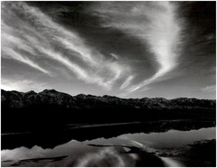 1962 1990s Ansel Adams Clouds and pool Sierra Nevada Large Art Photo