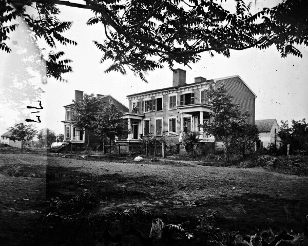 New Civil War Photo: Houses Damaged after the Battle of Fredericksburg – 6 Sizes