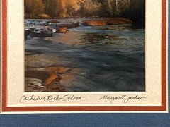 Cathedral Rock Sedona AZ framed 9.5 x 11.5 color photo signed Margaret Jackson