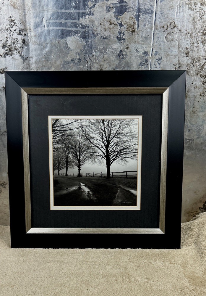 Harold Silverman «after The Rain” Print Black White Photo Matted And Framed