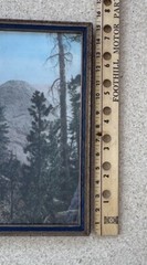Vintage Hand Tint Oil Color Photo Yosemite CA. Sentinel North Dome 15”x11” VGC
